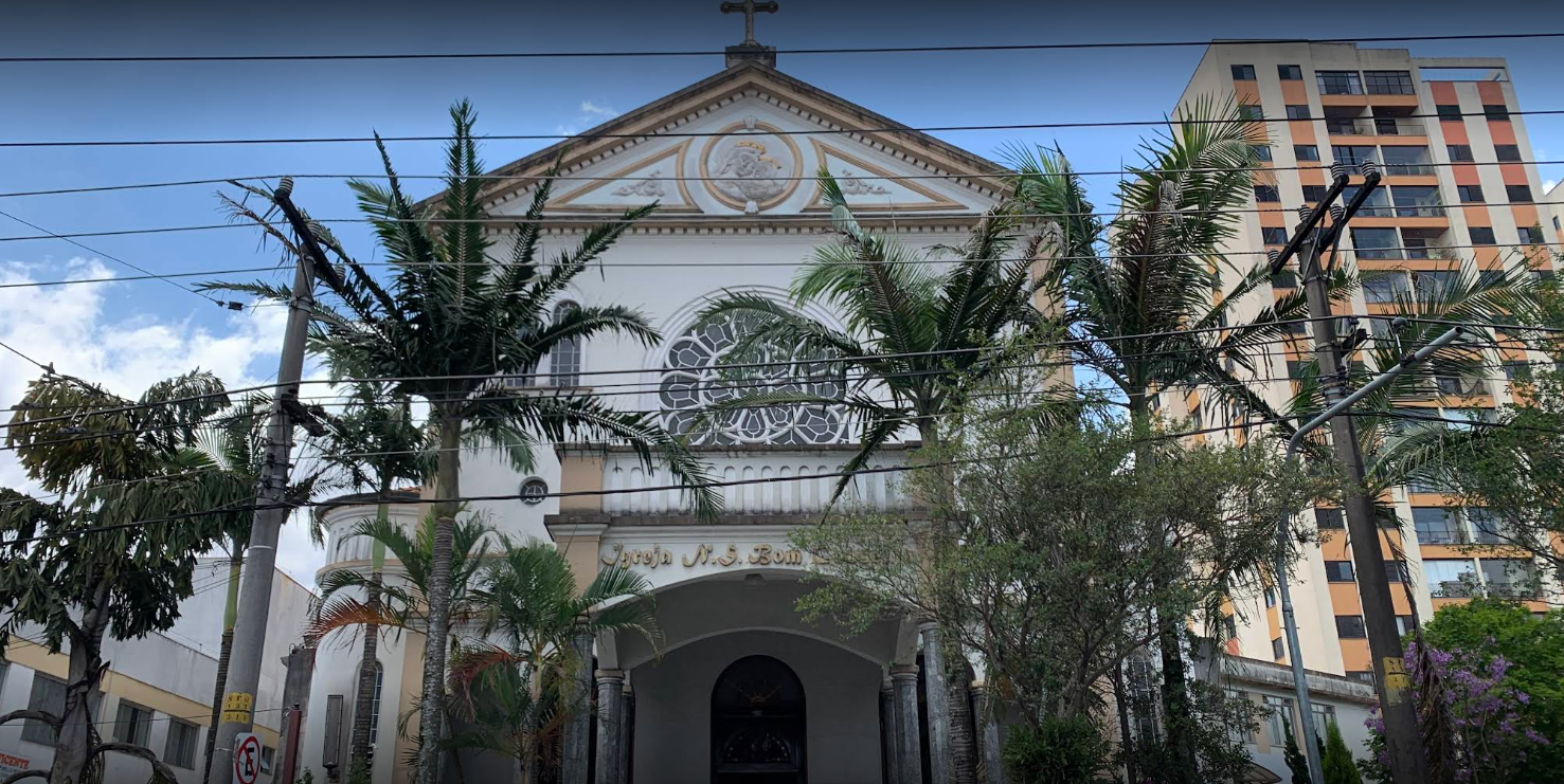 Fachada da Paróquia Nossa Senhora do Bom Conselho, localizada na Mooca, São Paulo